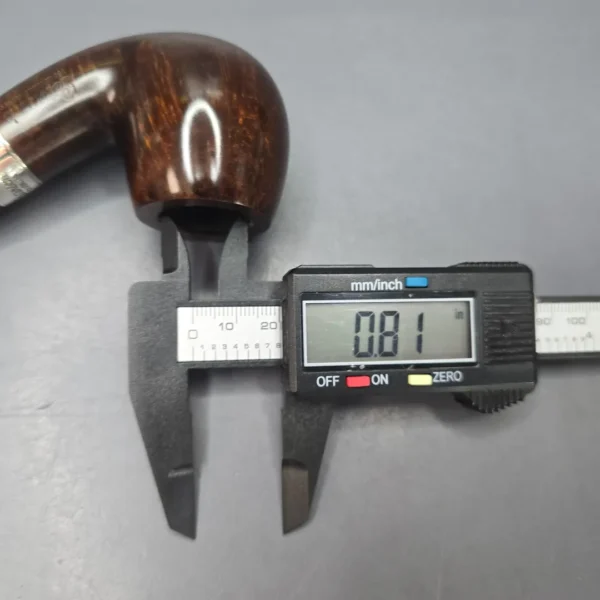 Peterson 160th Anniversary Pat. B Dark Smooth Bent Billiard Briar Pipe, New - Image 13