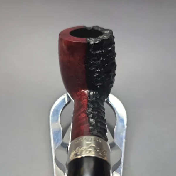Peterson Jekyll & Hyde 106 Partially Rusticated Billiard Briar Pipe, New - Image 6