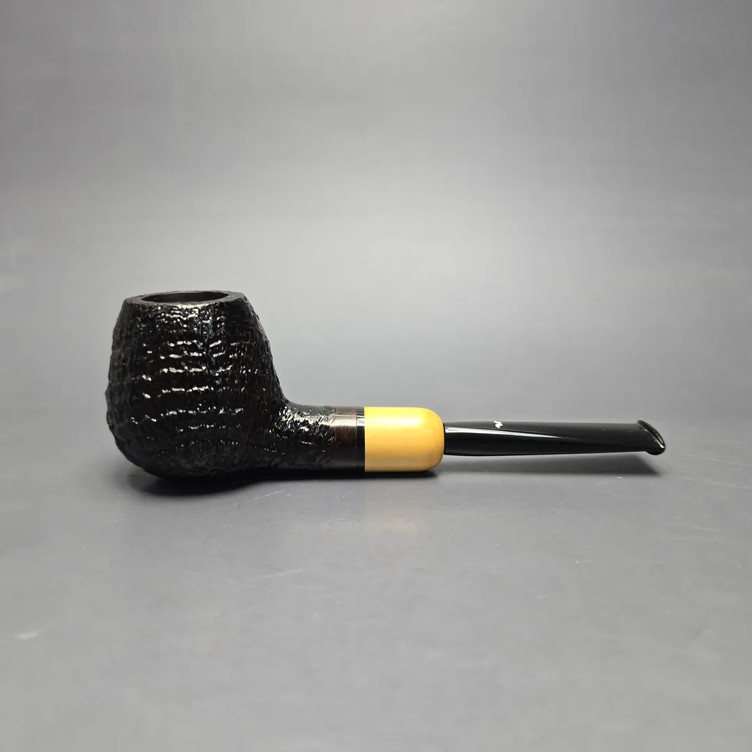 Caminetto (2018) Sandblasted Apple w/ Boxwood Estate Briar Pipe, Italian Esates - Image 2