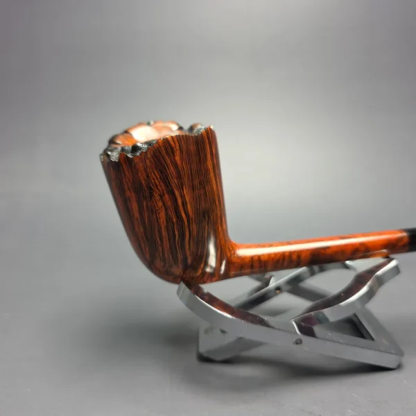 Walt Cannoy Cardinal House Langford Smooth Pencil Shank Dublin Handmade Briar Pipe, New - Image 3