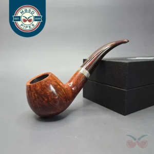 Dunhill 1994 Amber Root Quaint Smooth Author w/ Silver Estate Briar Pipe, Unsmoked