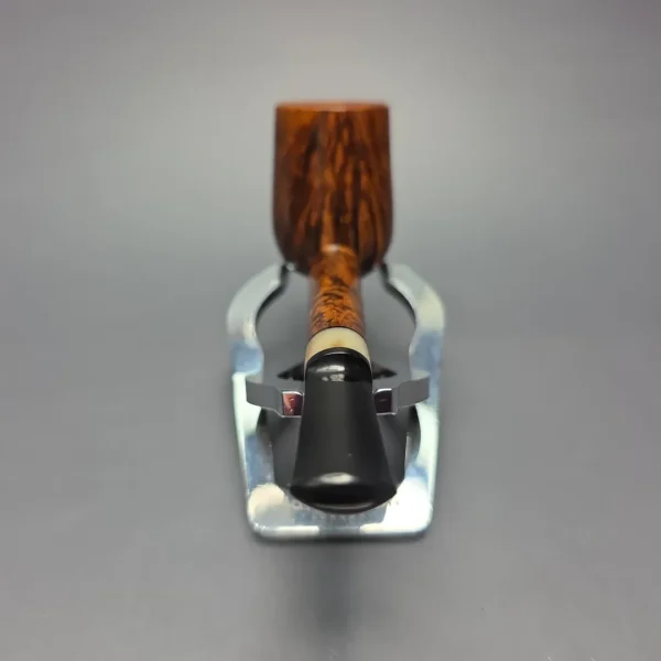 Brentegani Smooth Contrast Nosewarmer Lovat w/ Horn Handmade Briar Pipe, New - Image 6