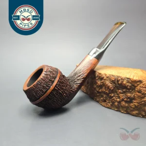 Amorelli Penna Di San Michele Rusticated Bulldog Estate Briar Pipe, Italian Estates