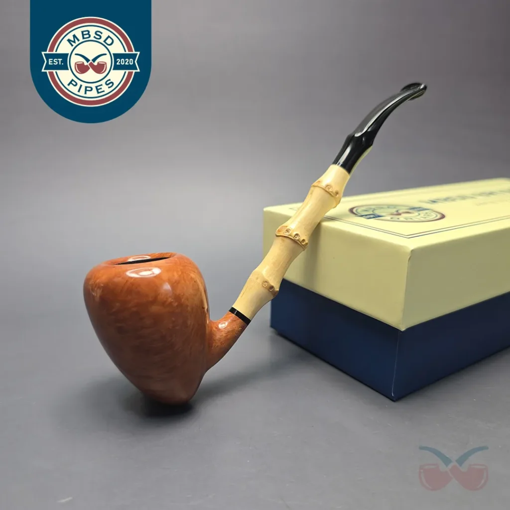 MBSD Briars Modern Masters 1 Smooth Peewit w/ Bamboo Handmade Briar Pipe, New
