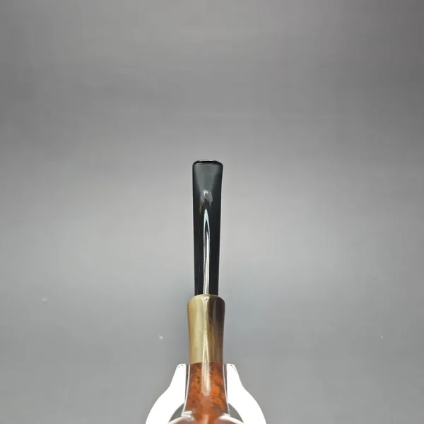 MBSD Briars Modern Masters 3 Smooth Tulip w/ Faux Horn Handmade Briar Pipe, New - Image 8