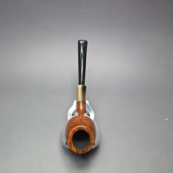 MBSD Briars Modern Masters 3 Smooth Tulip w/ Faux Horn Handmade Briar Pipe, New - Image 9