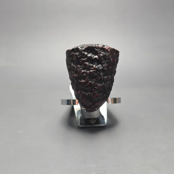 Peterson Cobble B10 Rusticated & Sandblasted Calabash w/ Silver Briar Pipe, New - Image 3
