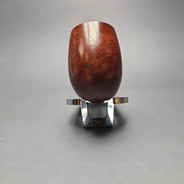 Genod Smooth Bent Billiard w/ Horn Estate Briar Pipe, Unsmoked - Image 4