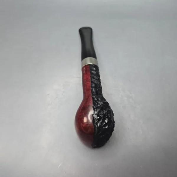Peterson Jekyll & Hyde 106 Partially Rusticated Billiard Briar Pipe, New - Image 10