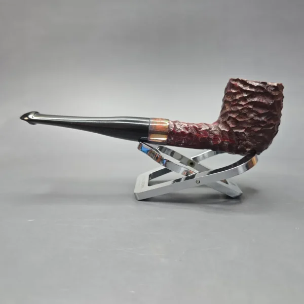 Peterson 2025 Christmas Pipe 15 Rusticated Billiard Estate Briar Pipe, Unsmoked - Image 14