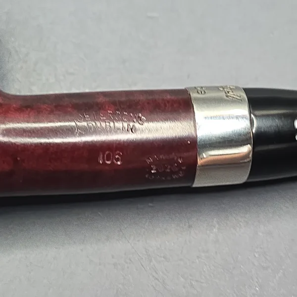 Peterson Jekyll & Hyde 106 Partially Rusticated Billiard Briar Pipe, New - Image 11