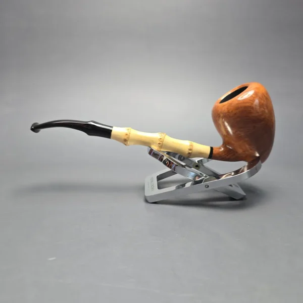 MBSD Briars Modern Masters 1 Smooth Peewit w/ Bamboo Handmade Briar Pipe, New - Image 4