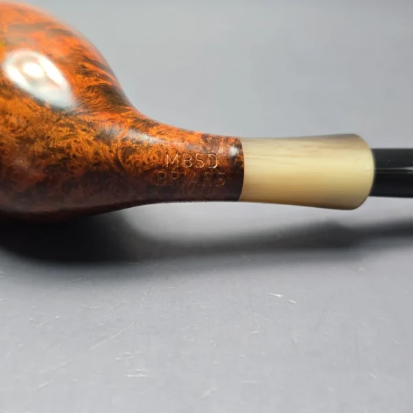MBSD Briars Modern Masters 3 Smooth Tulip w/ Faux Horn Handmade Briar Pipe, New - Image 11