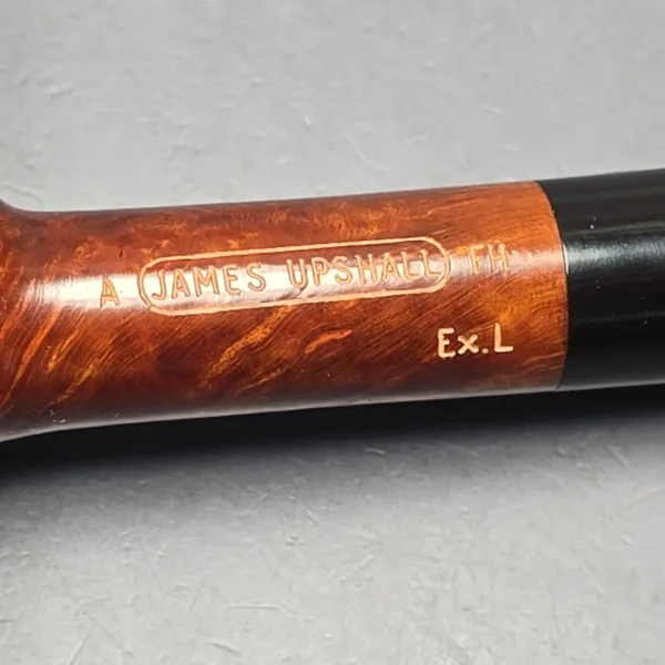 James Upshall A Grade EXL Smooth Poker Sitter Estate Briar Pipe, Unsmoked - Image 10