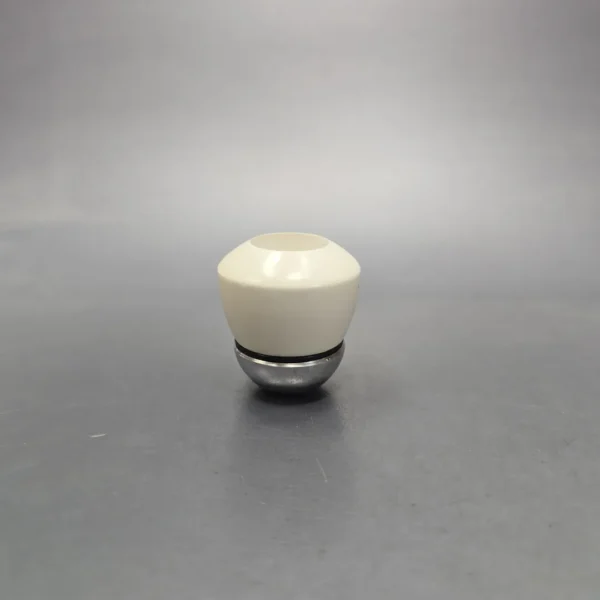 Falcon Chrome Dental w/ MBSD Meerschaum Rhodesian Block Meerschaum Bowl Pipe, New - Image 3