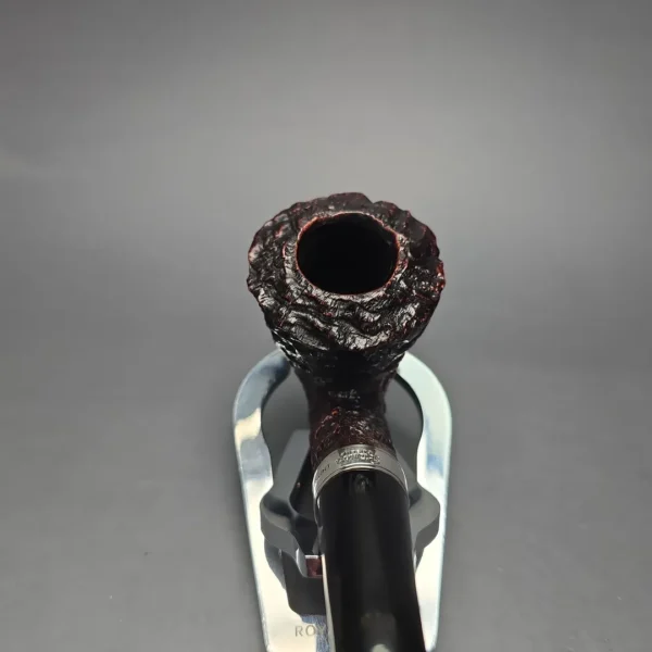 Peterson Cobble B10 Rusticated & Sandblasted Calabash w/ Silver Briar Pipe, New - Image 6