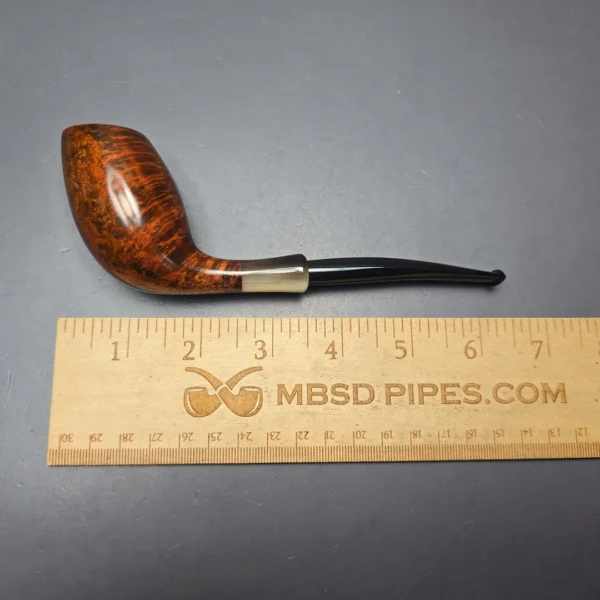 MBSD Briars Modern Masters 3 Smooth Tulip w/ Faux Horn Handmade Briar Pipe, New - Image 13