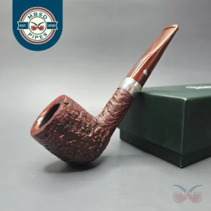 Peterson Irish Harp 106 Sandblasted Billiard w/ Silver Briar Pipe, New