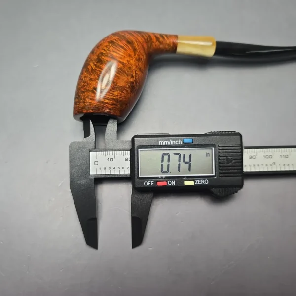 MBSD Briars Modern Masters 3 Smooth Tulip w/ Faux Horn Handmade Briar Pipe, New - Image 14