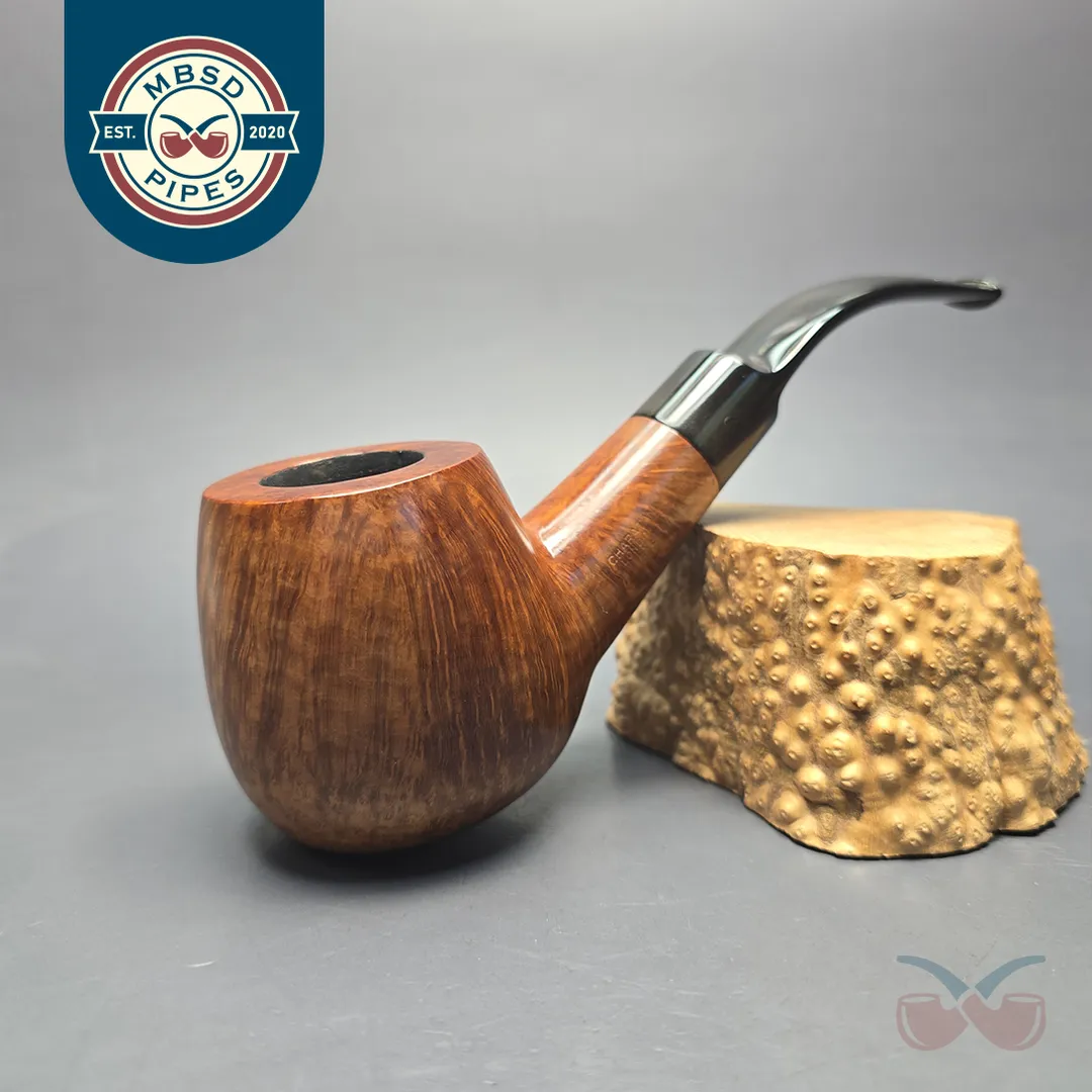 Charatan's Make Reuben Era (c. 1958-60) Executive Extra Large Smooth Bent Brandy Estate Briar Pipe, English Estates