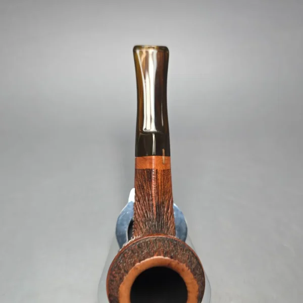Amorelli Penna Di San Michele Rusticated Bulldog Estate Briar Pipe, Italian Estates - Image 8