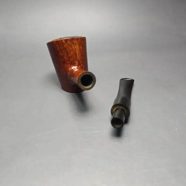 James Upshall A Grade EXL Smooth Poker Sitter Estate Briar Pipe, Unsmoked - Image 14