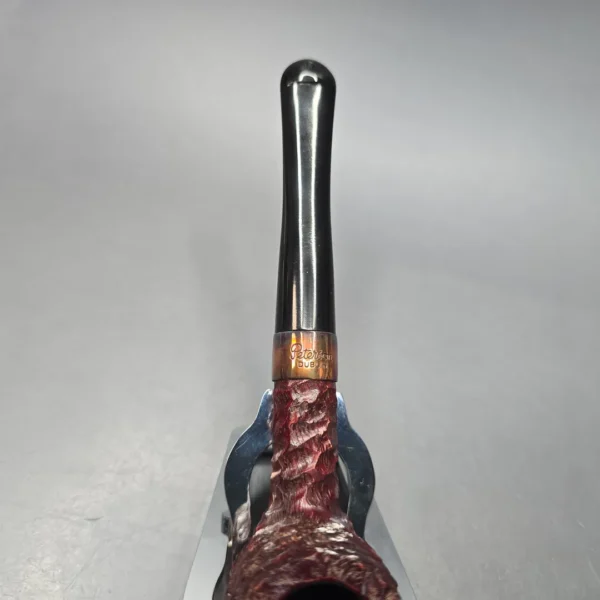 Peterson 2025 Christmas Pipe 15 Rusticated Billiard Estate Briar Pipe, Unsmoked - Image 8