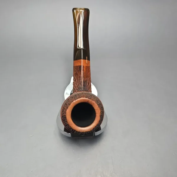 Amorelli Penna Di San Michele Rusticated Bulldog Estate Briar Pipe, Italian Estates - Image 9