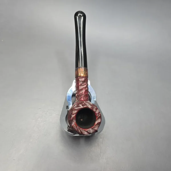 Peterson 2025 Christmas Pipe 15 Rusticated Billiard Estate Briar Pipe, Unsmoked - Image 7
