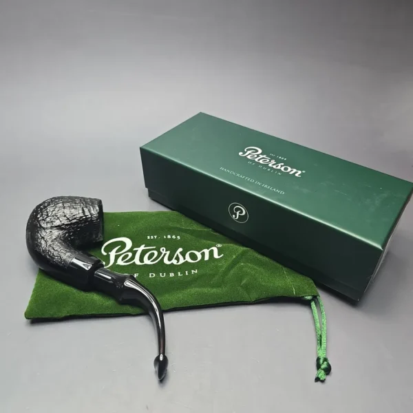 Peterson 2025 Halloween Pipe 312 Sandblasted Bent Billiard Briar Pipe, New - Image 14