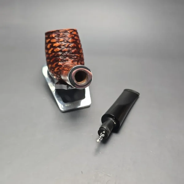 Chacom Rustic 1201 Rusticated Billiard Estate Briar Pipe, Unsmoked - Image 15