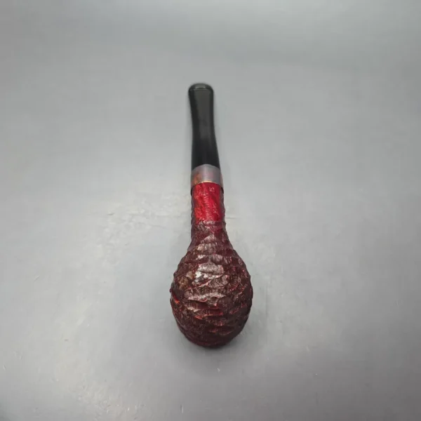 Peterson 2025 Christmas Pipe 15 Rusticated Billiard Estate Briar Pipe, Unsmoked - Image 5