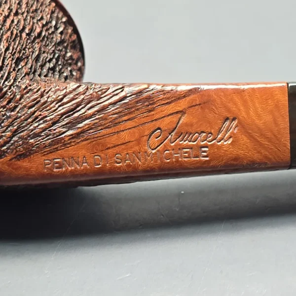 Amorelli Penna Di San Michele Rusticated Bulldog Estate Briar Pipe, Italian Estates - Image 11