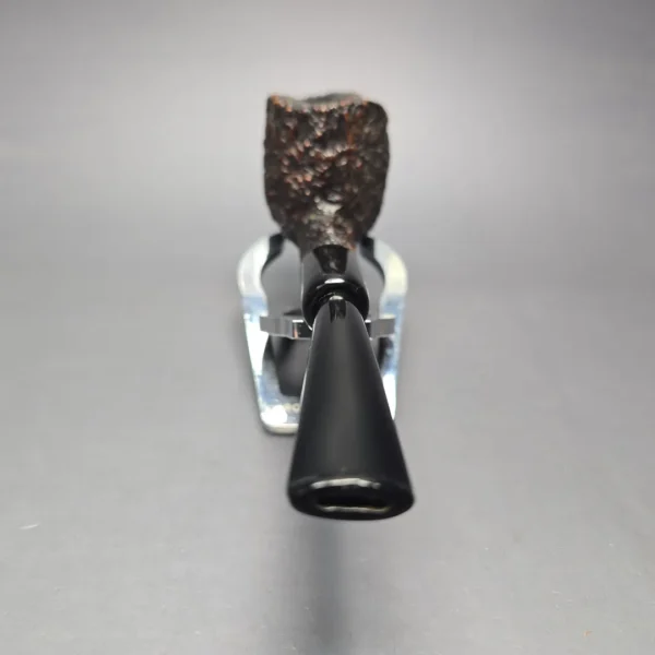 Castello (c.1950s-60s) Sea Rock Briar SC 15F Rusticated Pot w/ Lucite Mount Estate Briar Pipe, Italian Estates - Image 6