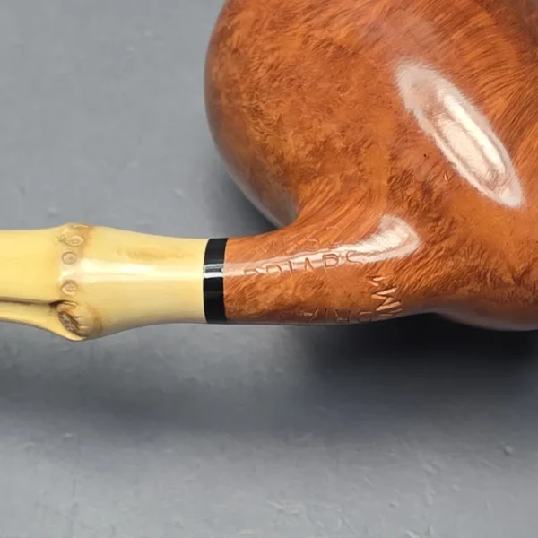 MBSD Briars Modern Masters 1 Smooth Peewit w/ Bamboo Handmade Briar Pipe, New - Image 12