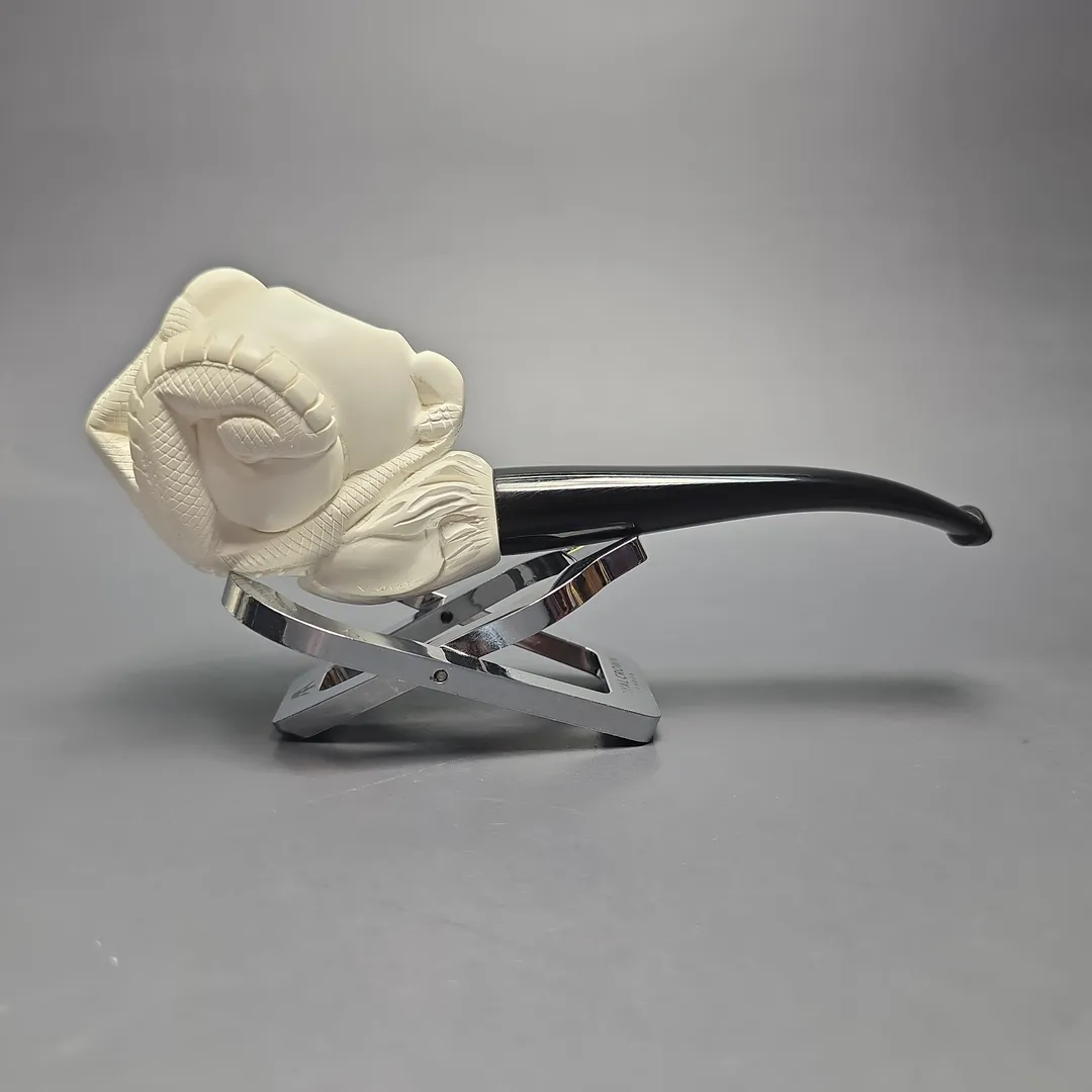Kenan Claw and Egg Estate Block Meerschaum Pipe, Unsmoked - Image 2