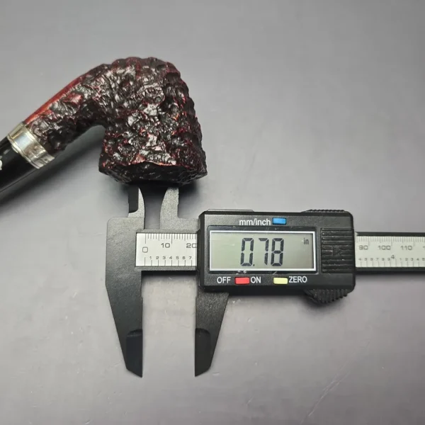 Peterson Cobble B10 Rusticated & Sandblasted Calabash w/ Silver Briar Pipe, New - Image 13
