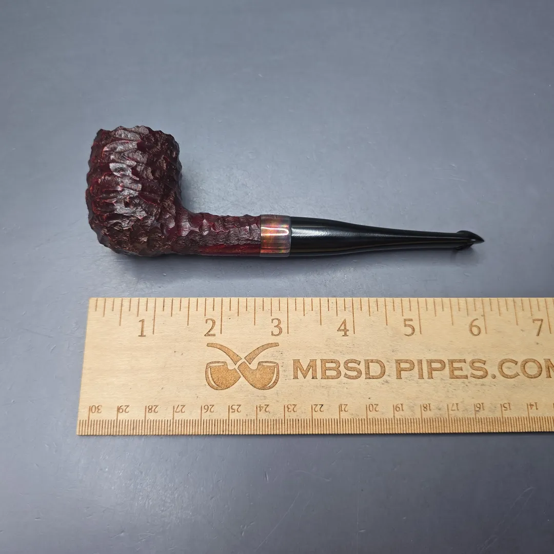 Peterson 2025 Christmas Pipe 15 Rusticated Billiard Estate Briar Pipe, Unsmoked - Image 2