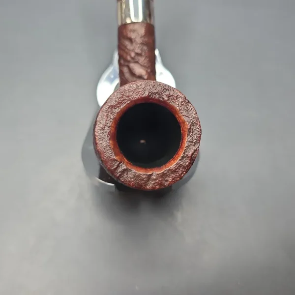 Peterson Irish Harp 106 Sandblasted Billiard w/ Silver Briar Pipe, New - Image 7