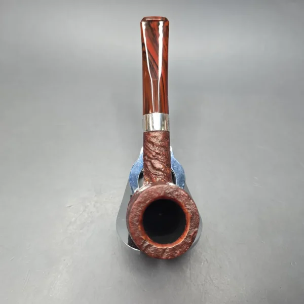 Peterson Irish Harp 106 Sandblasted Billiard w/ Silver Briar Pipe, New - Image 9