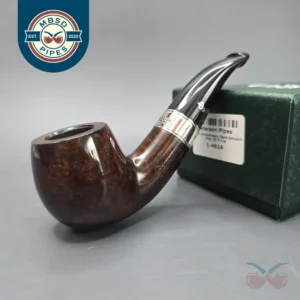 Peterson 160th Anniversary Pat. B Dark Smooth Bent Billiard Briar Pipe, New