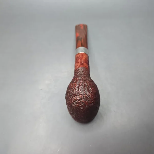 Peterson Irish Harp 106 Sandblasted Billiard w/ Silver Briar Pipe, New - Image 10