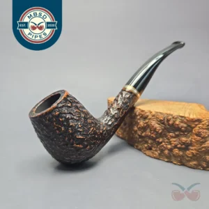 Peterson Kapet D12 Rusticated "Danish" Brandy Estate Briar Pipe, Irish Estates