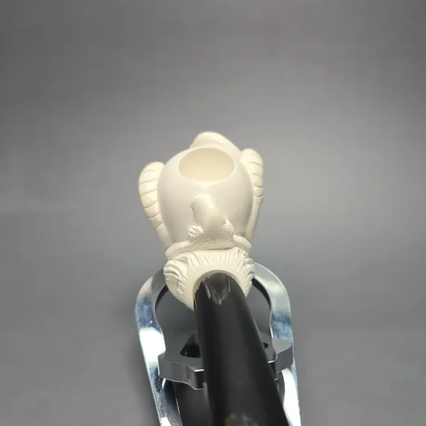 Kenan Claw and Egg Estate Block Meerschaum Pipe, Unsmoked - Image 6