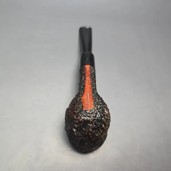 Castello (c.1950s-60s) Sea Rock Briar SC 15F Rusticated Pot w/ Lucite Mount Estate Briar Pipe, Italian Estates - Image 8