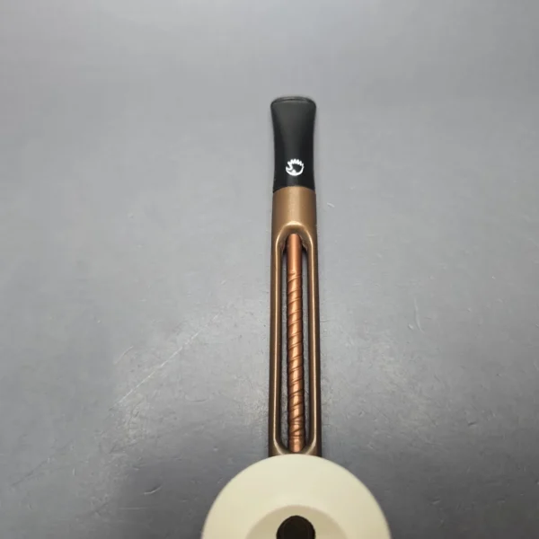 Falcon Extra Curved w/ MBSD Meerschaum Dublin Block Meerschaum Bowl Pipe, New - Image 8