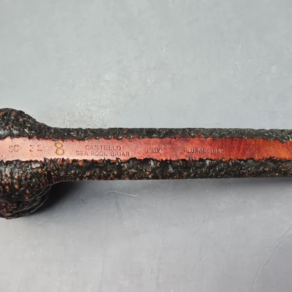 Castello (1950s-60s) Sea Rock Briar SC 32 Rusticated Canadian Estate Briar Pipe, Italian Estates - Image 10