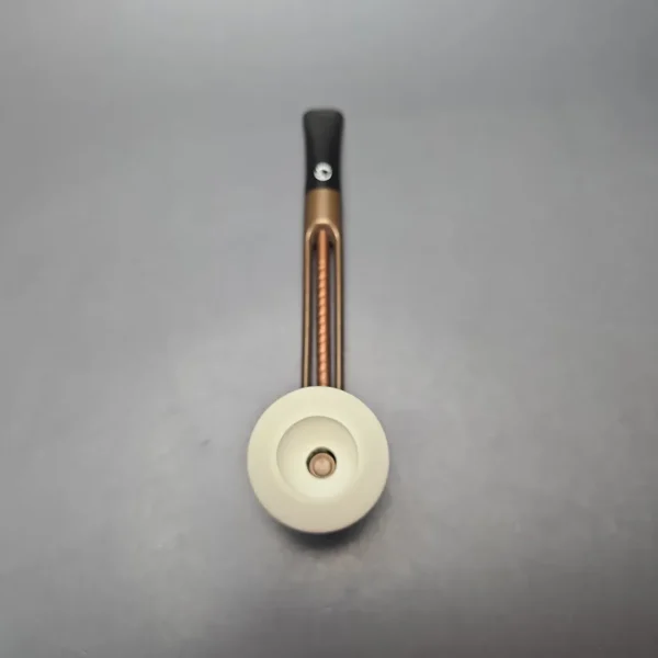Falcon Extra Curved w/ MBSD Meerschaum Dublin Block Meerschaum Bowl Pipe, New - Image 9