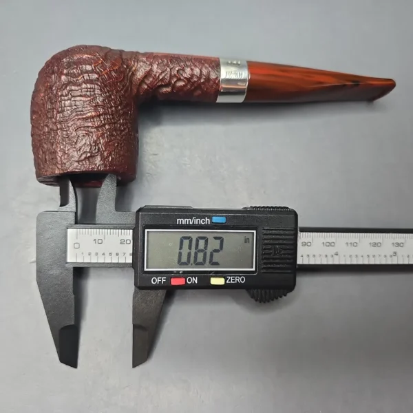 Peterson Irish Harp 106 Sandblasted Billiard w/ Silver Briar Pipe, New - Image 13