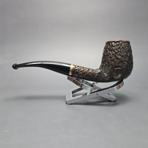 Peterson Kapet D12 Rusticated "Danish" Brandy Estate Briar Pipe, Irish Estates - Image 4